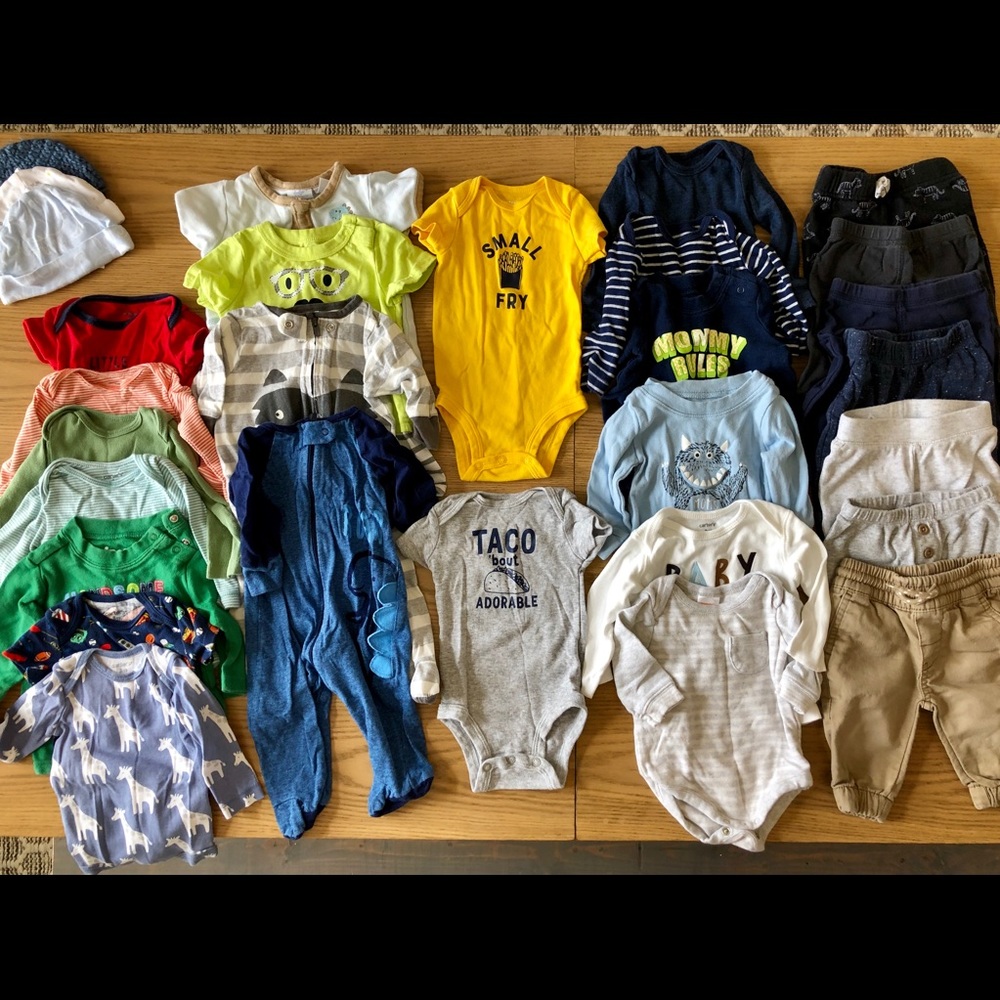 Lot of Baby Boy Clothes Size 3 Months